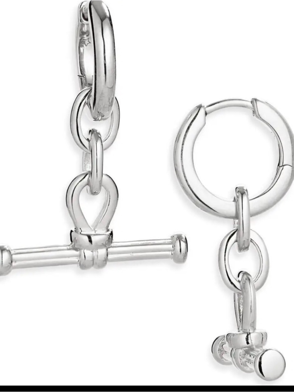 MISSOMA NEW Ridge T Bar Hoop Earrings